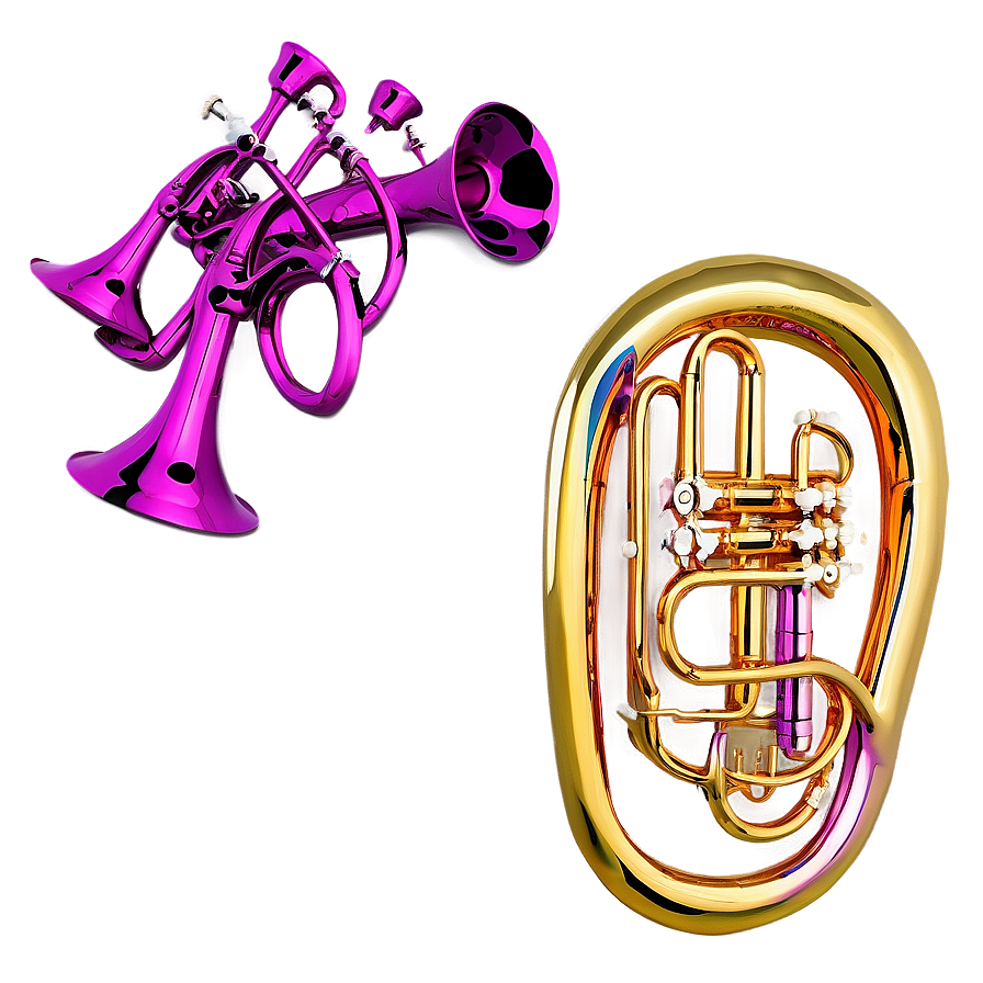 Carnival Fanfare Trumpets Png Vfb83 PNG image