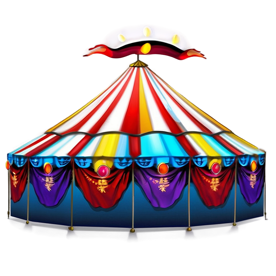 Carnival Tent At Sunrise Png 06282024 PNG image