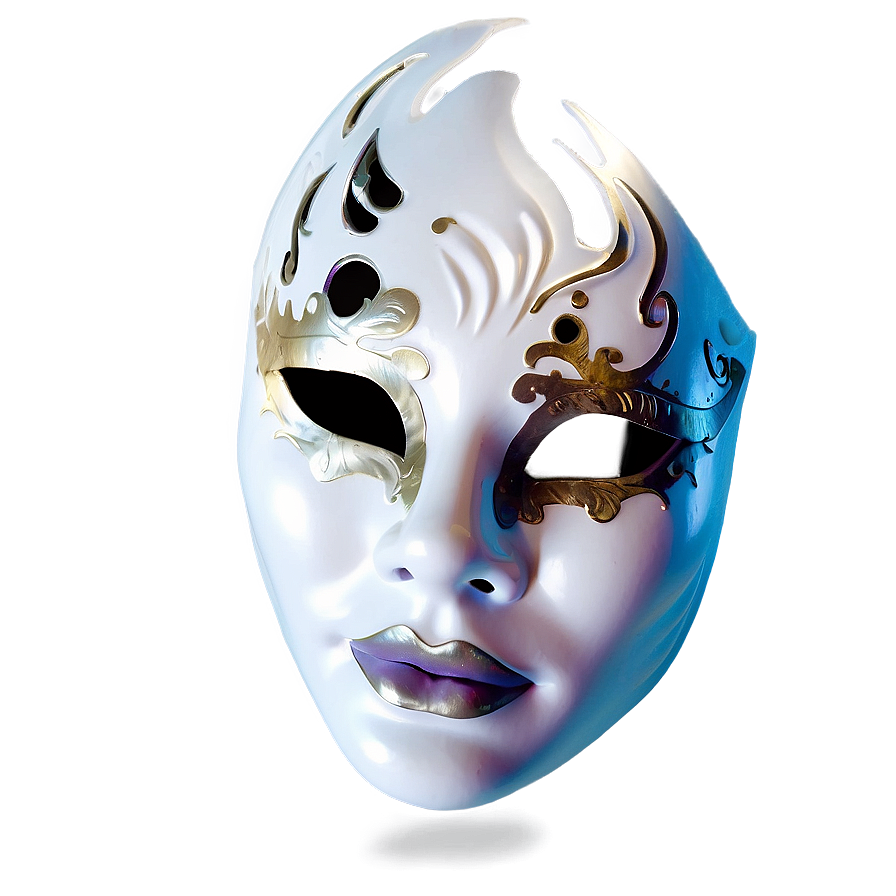 Carnival White Mask Png Knm PNG image