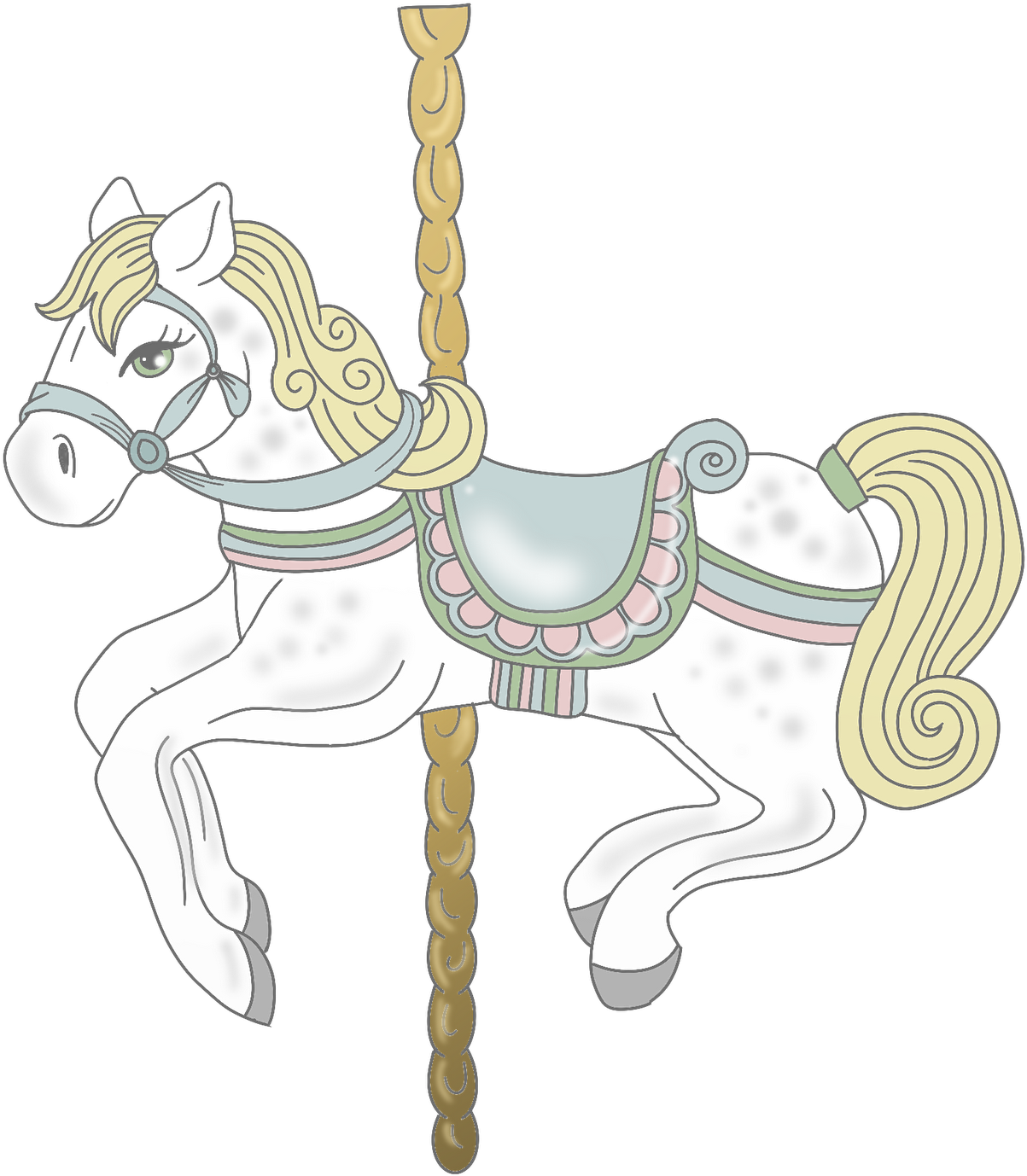 Carousel Horse Illustration.png PNG image