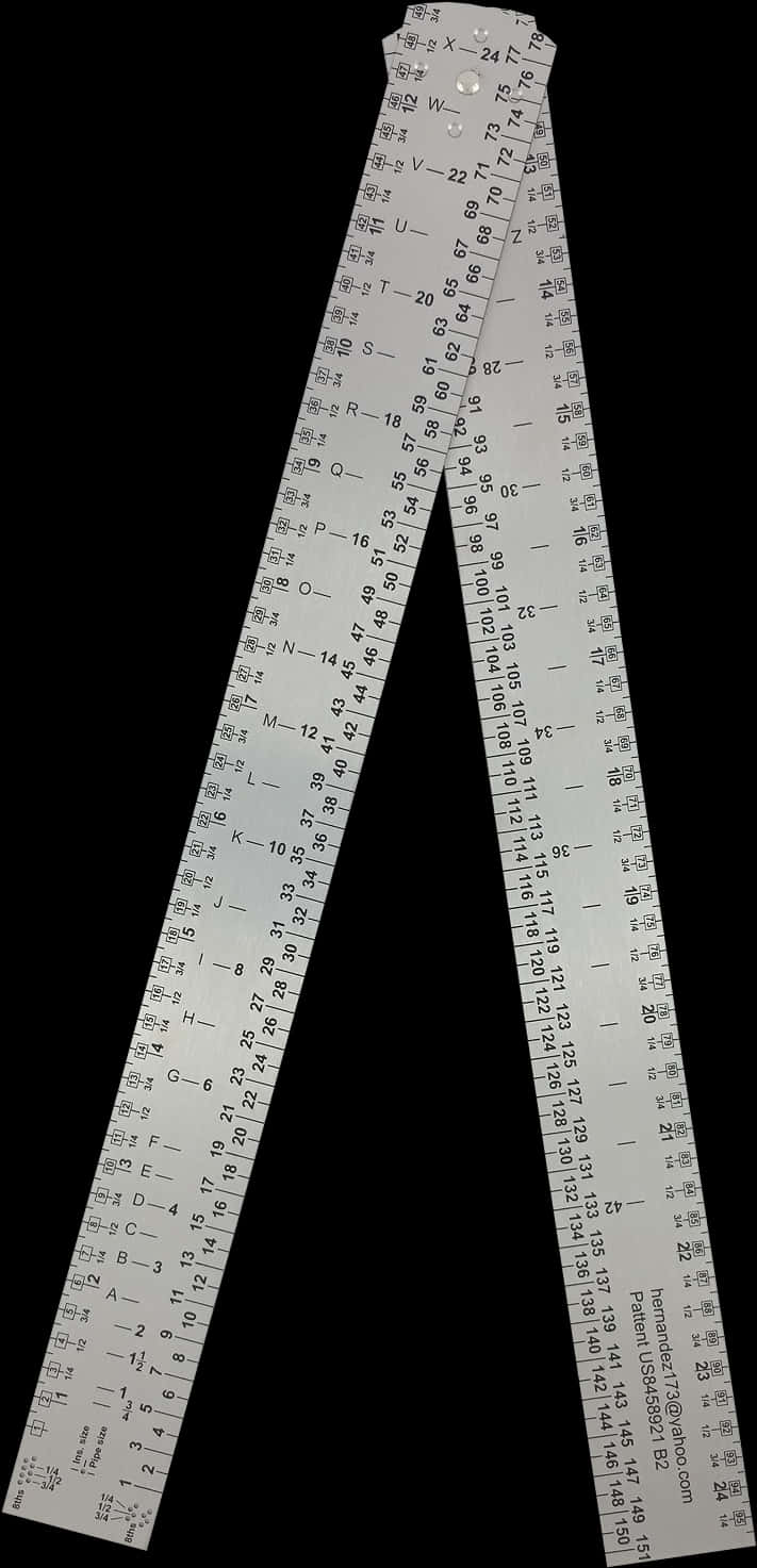 Carpenters Folding Ruler Extended PNG image