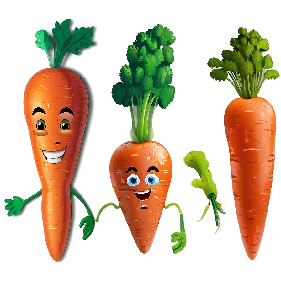 Carrot Cartoon Character Png 05242024 PNG image