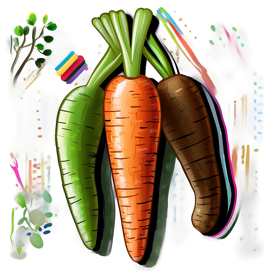 Carrot Drawing Png 05242024 PNG image