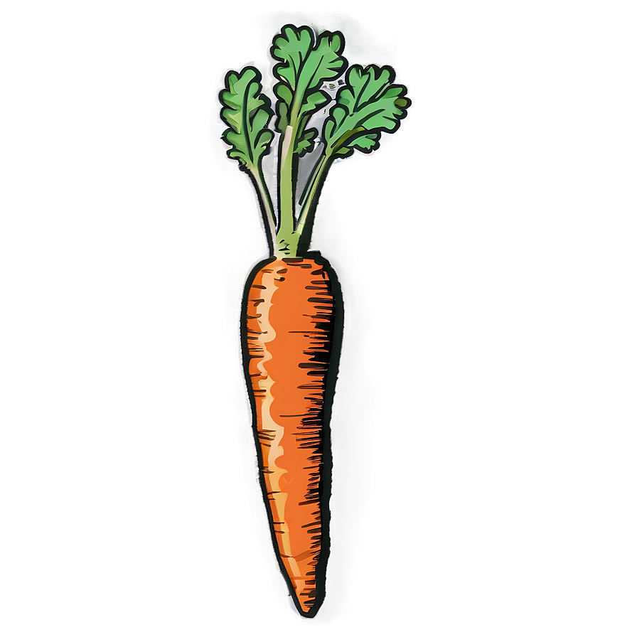 Carrot Sketch Png 05242024 PNG image
