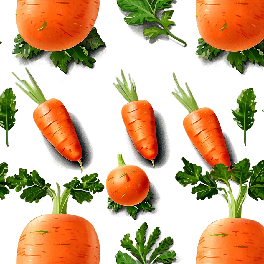 Carrot With Leaves Png 41 PNG image