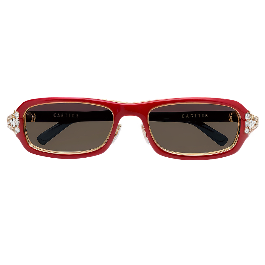 Cartier Red Glasses Png 44 PNG image