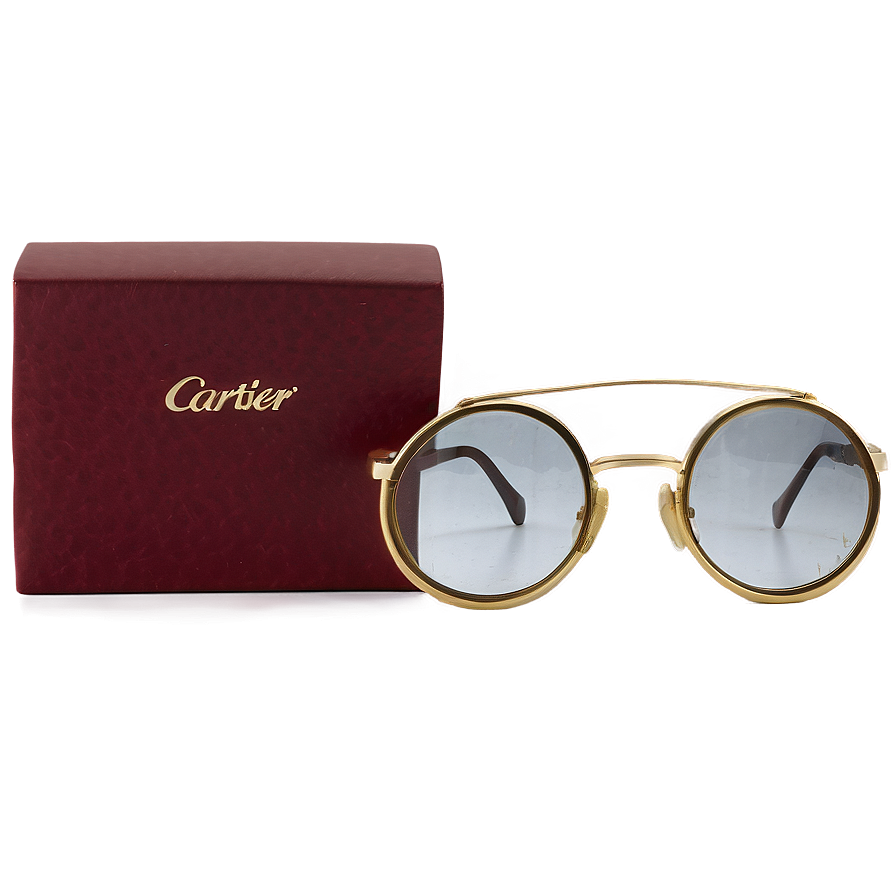 Cartier Round Glasses Png 55 PNG image