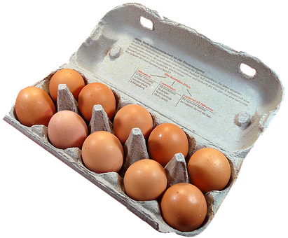 Cartonof Brown Eggs PNG image