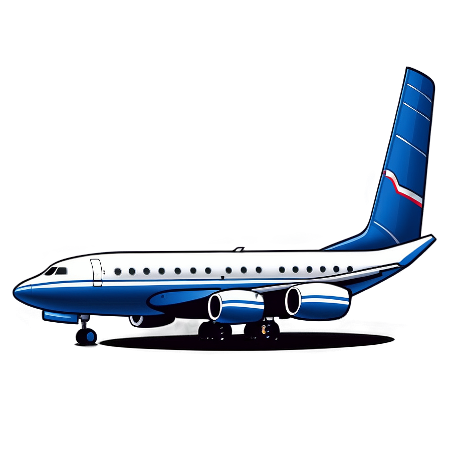 Cartoon Airplane Landing Png 50 PNG image