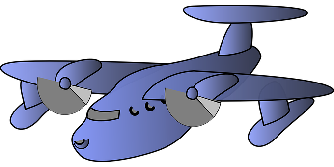 Cartoon Airplane Vector Illustration PNG image
