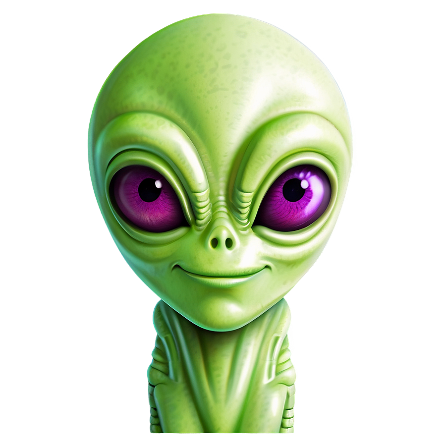 Cartoon Alien A PNG image