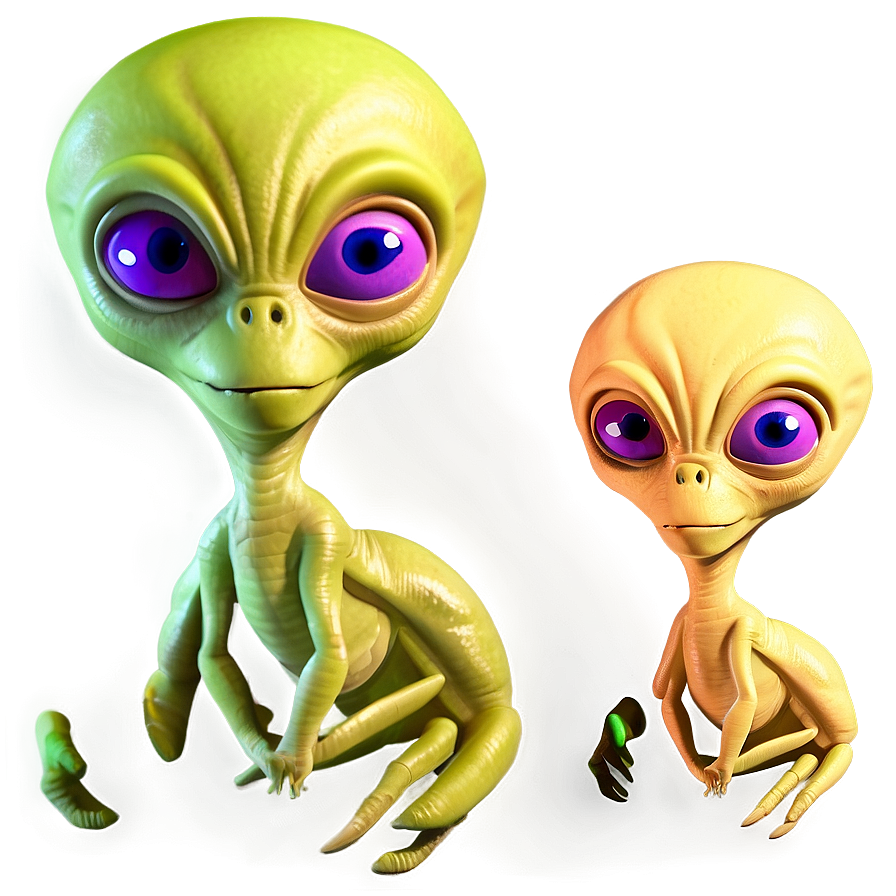 Cartoon Alien C PNG image