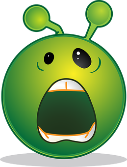 Cartoon Alien Character PNG image