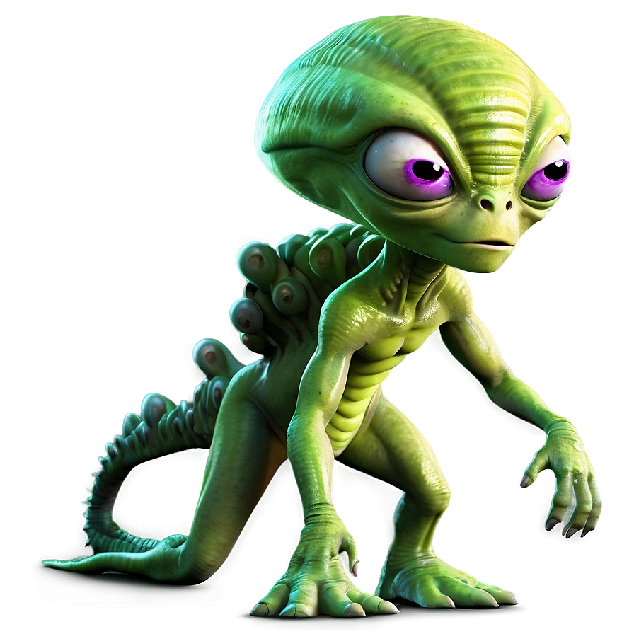 Cartoon Alien Character Png 06292024 PNG image