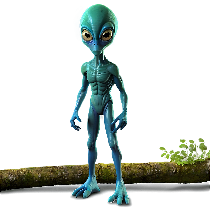 Cartoon Alien In Forest Png 93 PNG image