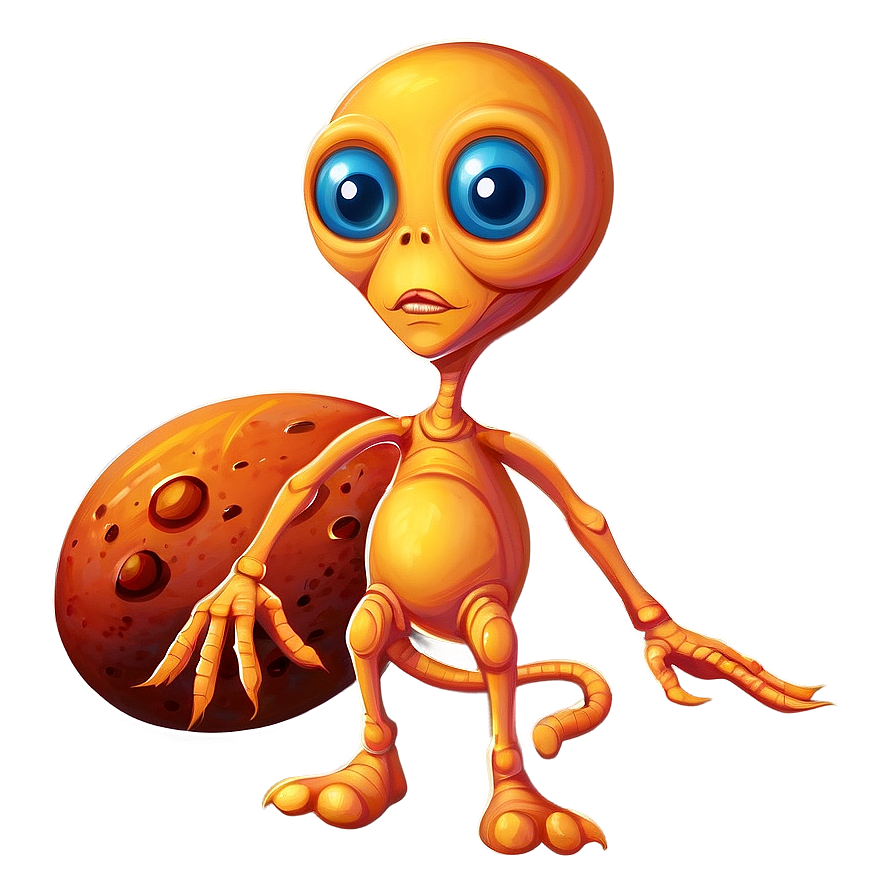 Cartoon Alien On Mars Png 06292024 PNG image