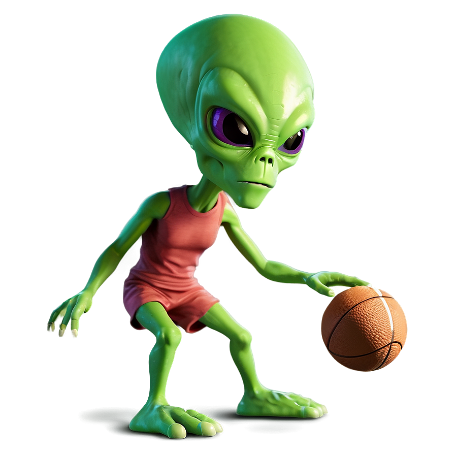 Cartoon Alien Playing Sports Png Ndx PNG image