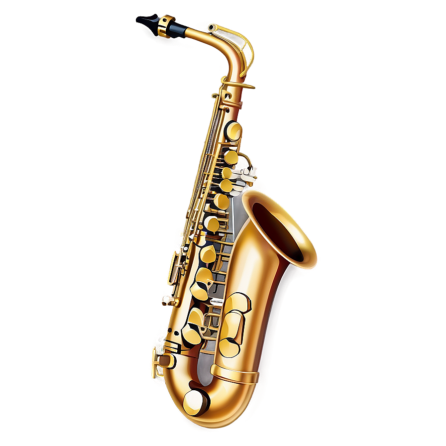 Cartoon Alto Saxophone Png Psj82 PNG image