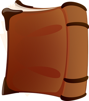 Cartoon Ancient Book Icon PNG image