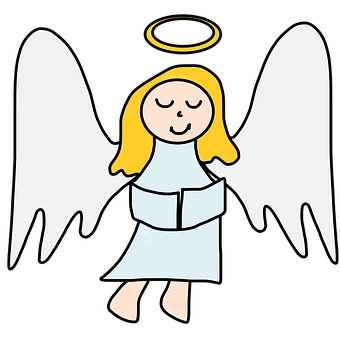 Cartoon Angel Illustration PNG image