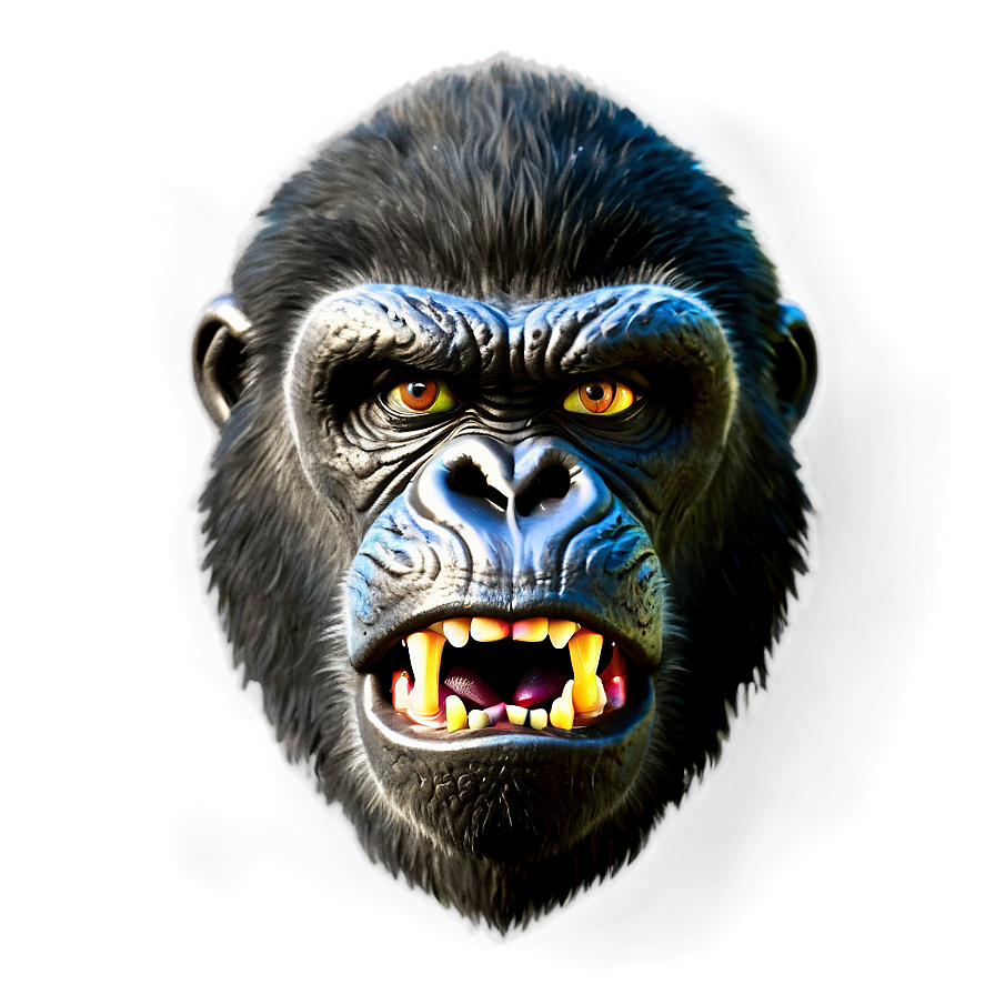 Cartoon Angry Gorilla Png Qtj PNG image