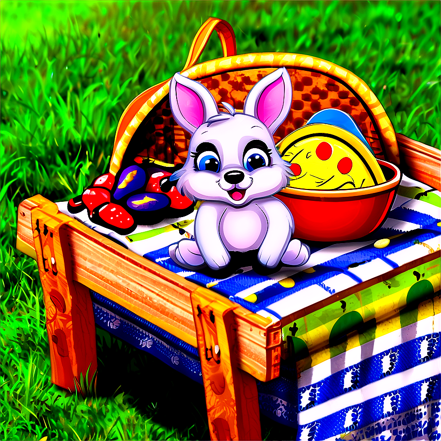 Cartoon Animal Picnic Scene Png 69 PNG image