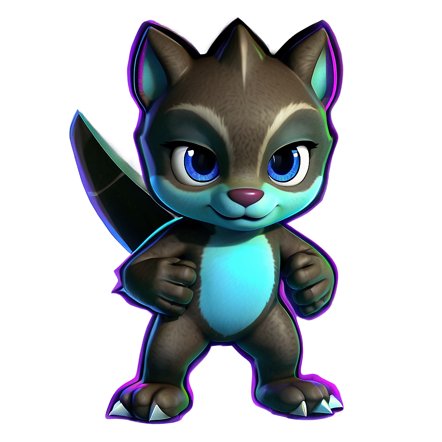 Cartoon Animal Video Game Hero Png 06252024 PNG image