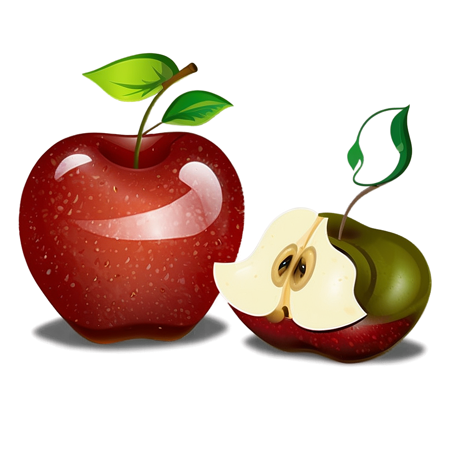 Cartoon Apple Bite Png Ugv28 PNG image