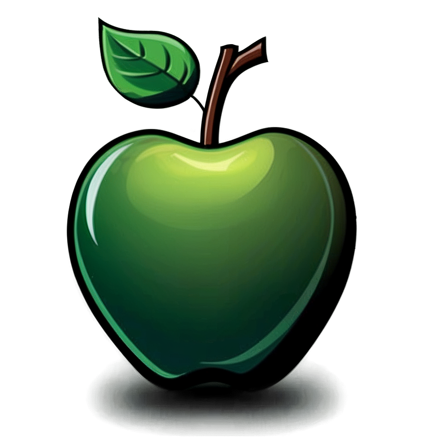 Cartoon Apple D PNG image