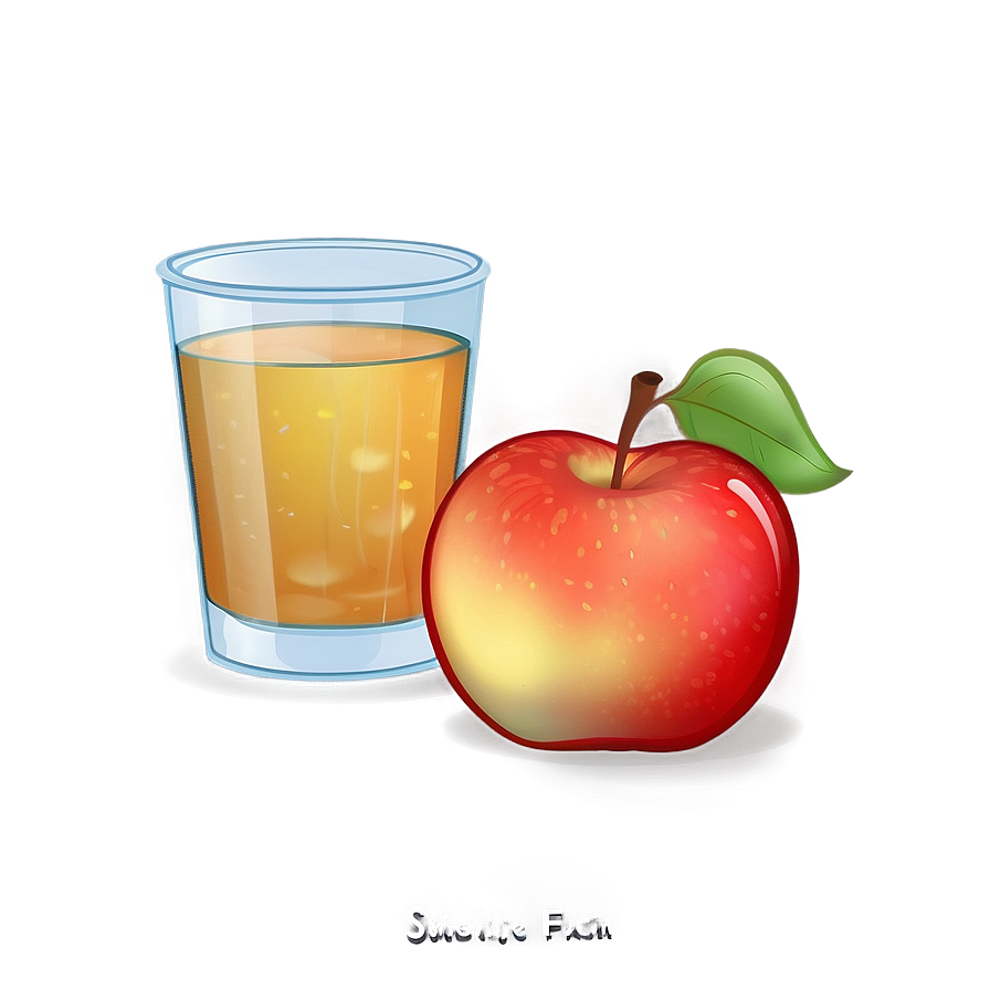 Cartoon Apple Juice Png Mha67 PNG image