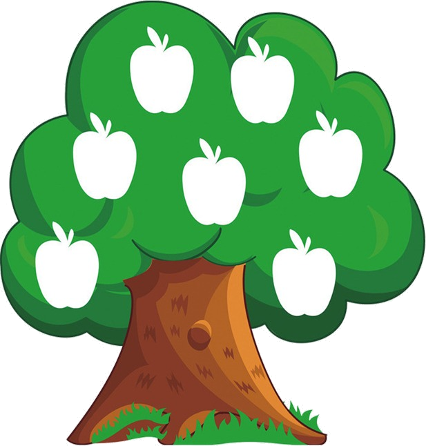 Cartoon Apple Tree Illustration PNG image