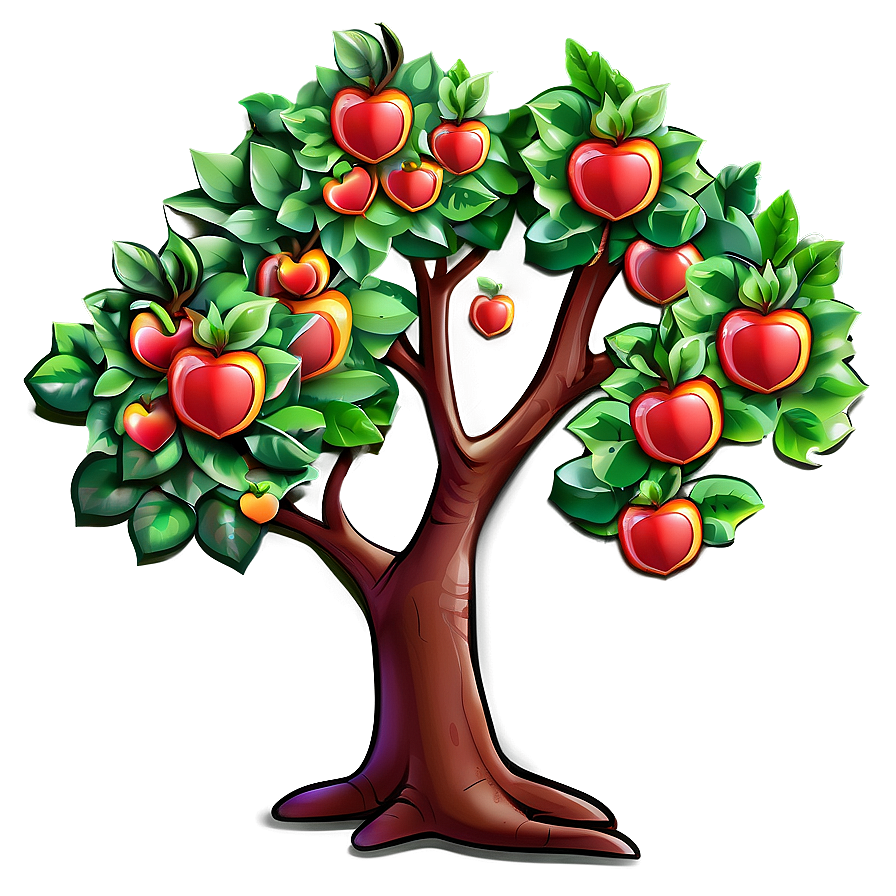 Cartoon Apple Tree Png Clu PNG image