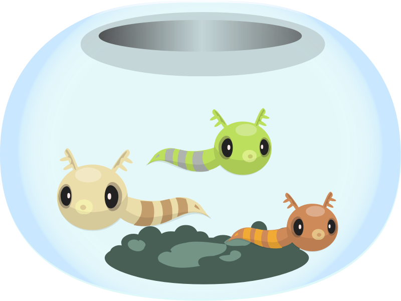 Cartoon Aquarium Fish Friends PNG image