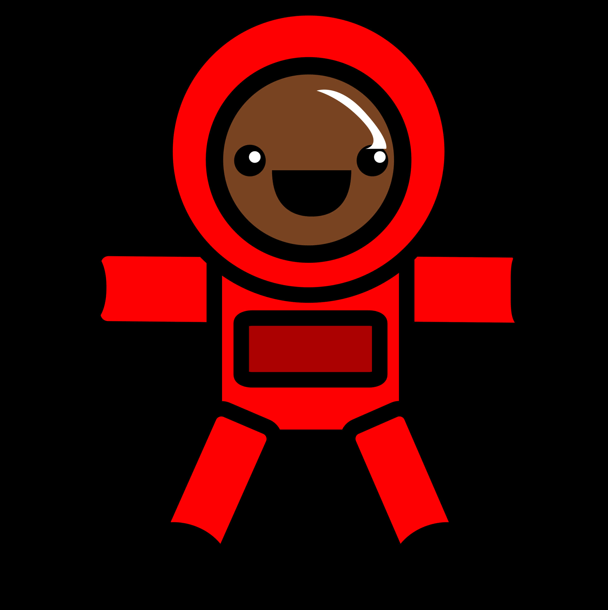 Cartoon Astronaut Character PNG image