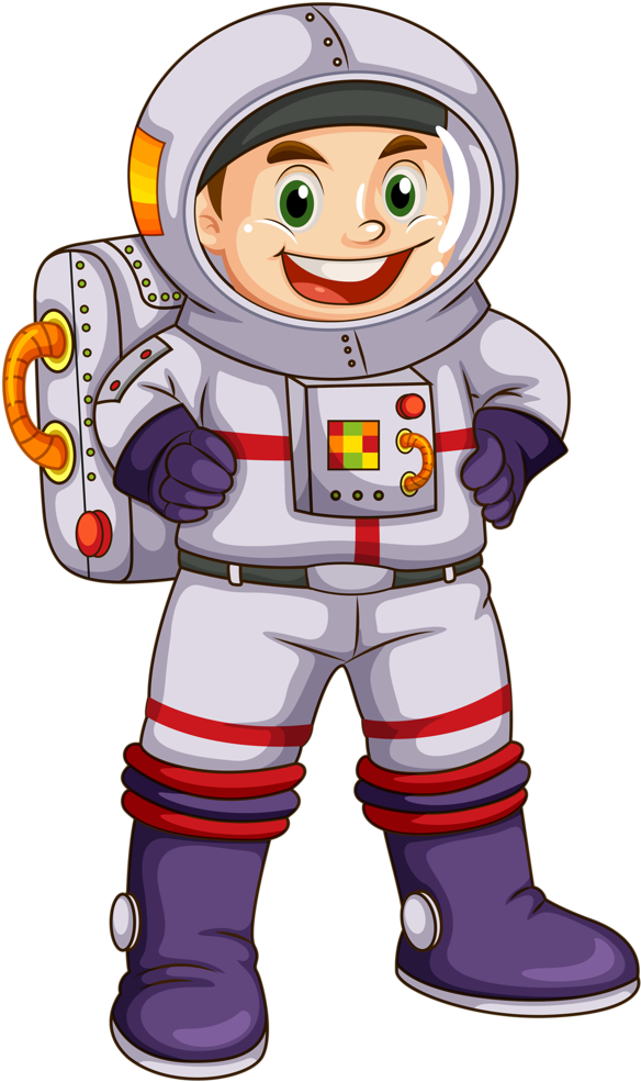 Cartoon Astronaut Smiling.png PNG image