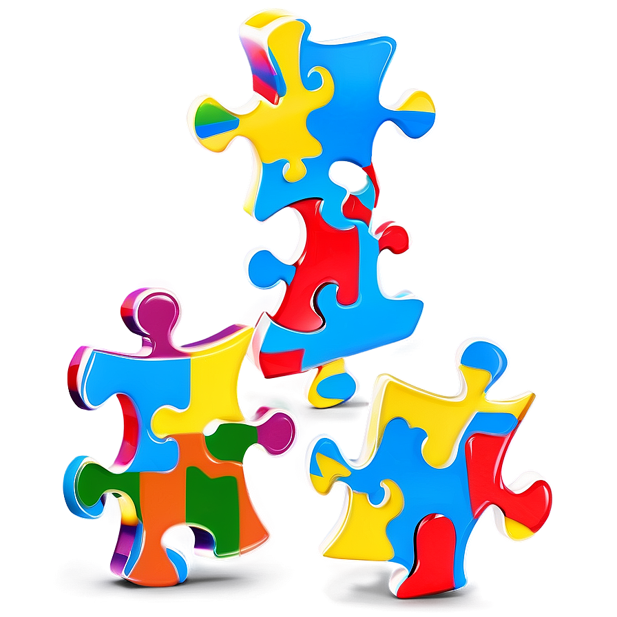 Cartoon Autism Puzzle Piece Png Kad PNG image