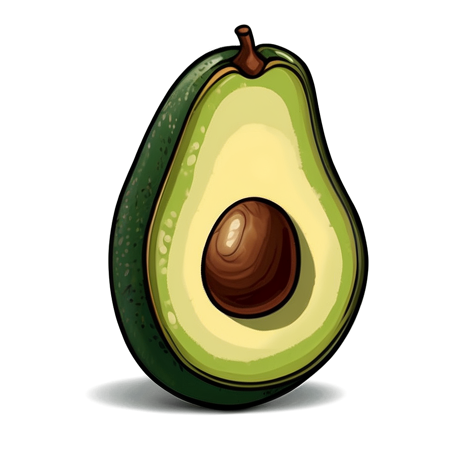 Cartoon Avocado Png 21 PNG image