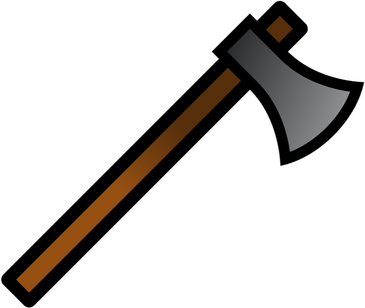 Cartoon Axe Illustration PNG image