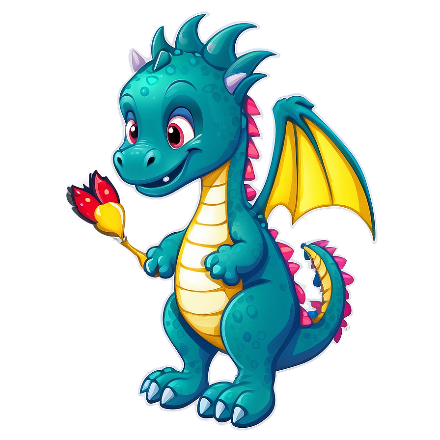 Cartoon Baby Dragon Png Cft PNG image