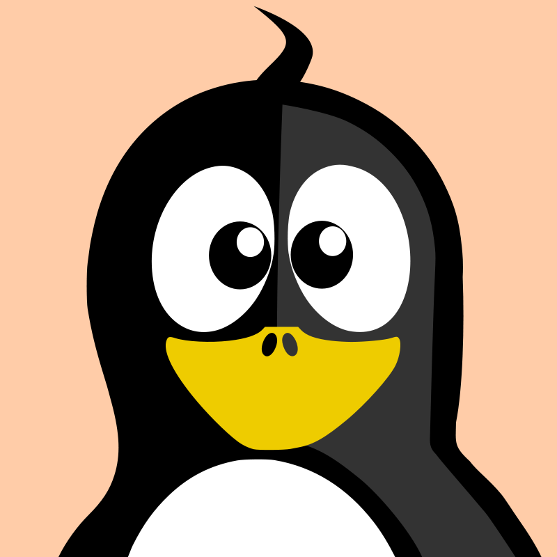 Cartoon Baby Penguin Portrait PNG image