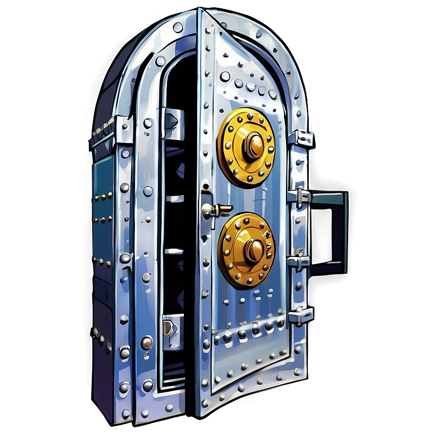 Cartoon Bank Vault Png 06262024 PNG image