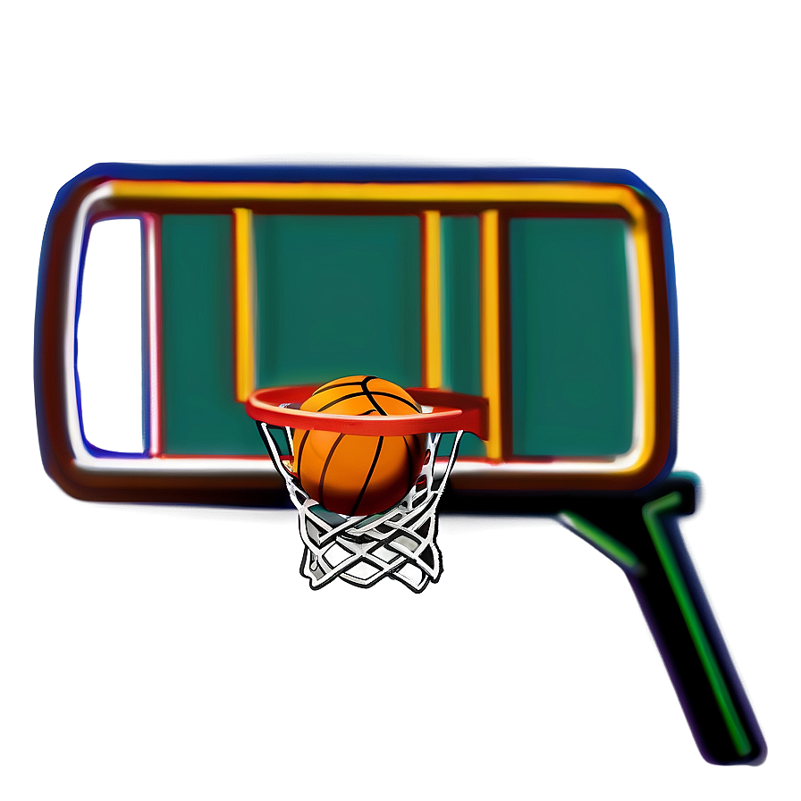 Cartoon Basketball Hoop Png 06212024 PNG image