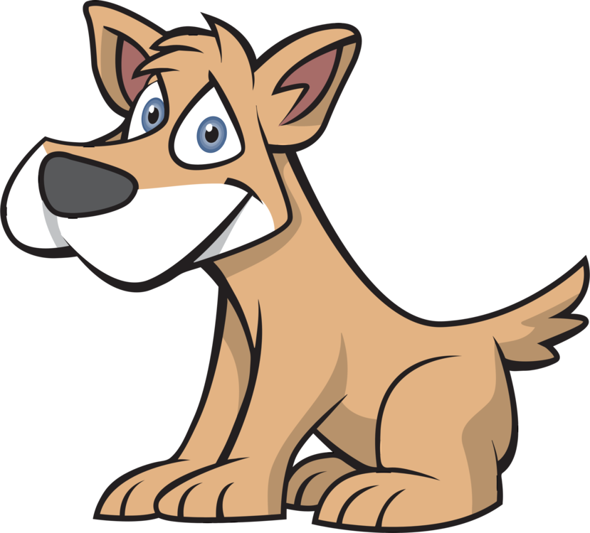 Cartoon Basset Hound Sitting PNG image