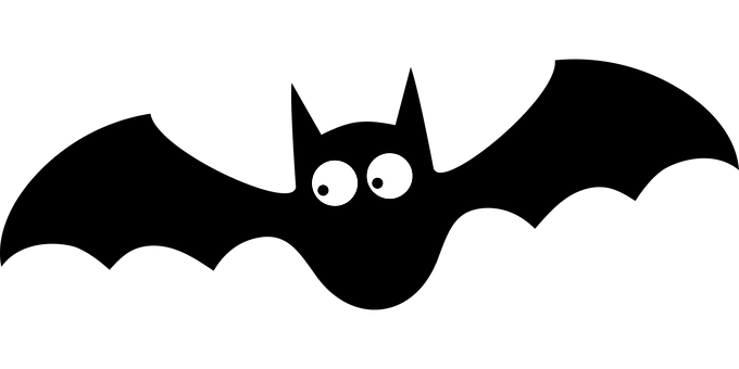 Cartoon Bat Eyesin Darkness PNG image