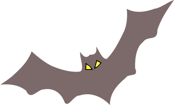 Cartoon Bat Silhouette PNG image