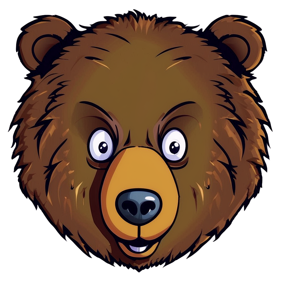 Cartoon Bear Face Png Mqw PNG image