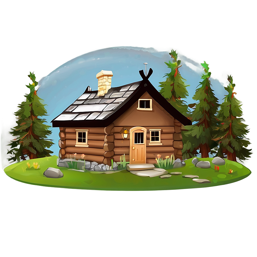 Cartoon Bear House Illustration Png Rwc PNG image