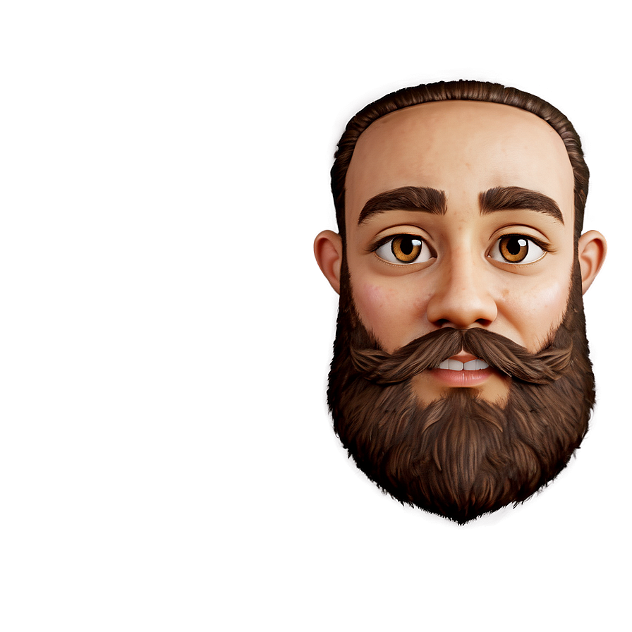 Cartoon Beard A PNG image