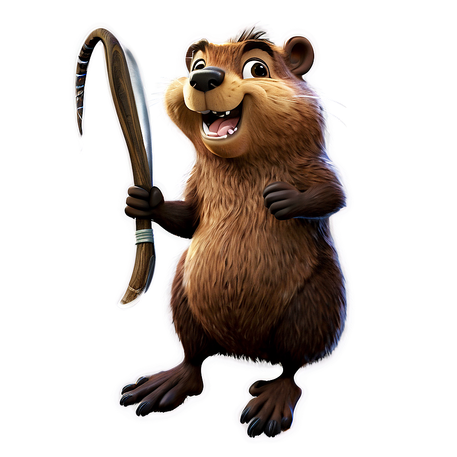 Cartoon Beaver Character Png Mdm47 PNG image