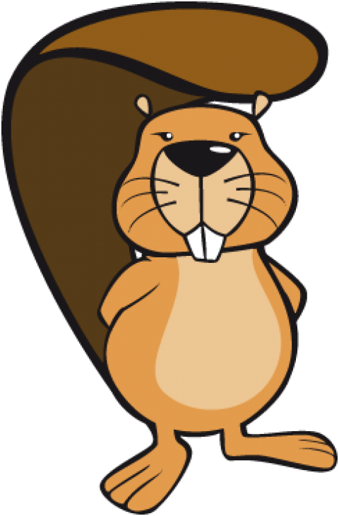 Cartoon Beaver Standing PNG image